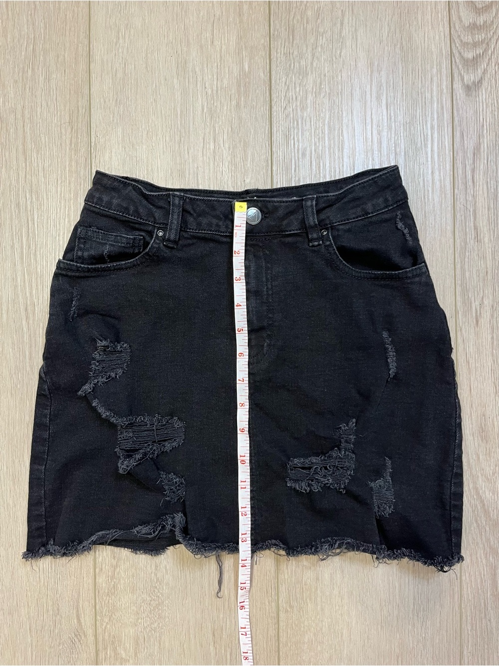 REBEL ROGUE Distressed Black Denim Mini Skirt - FREE SHIPPING on Bundles $95+ - Picture 10 of 10